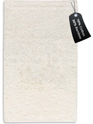 Esranın Dünyası Chakra Bamboo Solid Paspas 60X100 Cm, Ekru