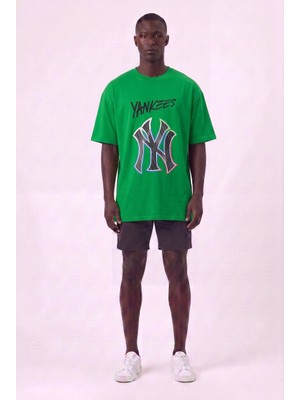 Blow Up Future Gen Günlük Spor Tişört Yankees Yeşil Oversize 141891