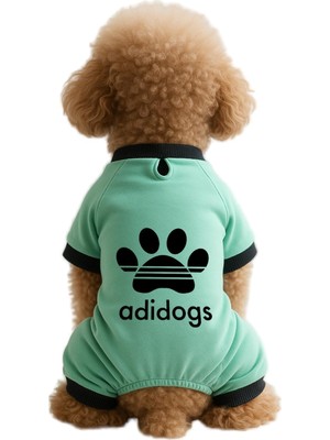 Esranın Dünyası Mpz Pets Kedi ve Köpek Kıyafeti & Elbisesi Mint 4 Bacak Tulum Adidogs Yeşil L