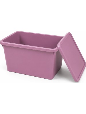 Esranın Dünyası Orret Home 20 Litre Kapaklı Plastik Depolama Kutusu Organizer Kutu Çok Amaçlı Düzenleyici Saklama Kutusu Ev Içi Dolap Içi Oyuncak Kıyafet Banyo Mutfak Organizer Kutusu