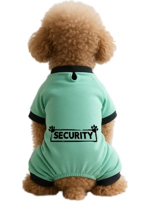 Esranın Dünyası Mpz Pets Kedi ve Köpek Kıyafeti & Elbisesi Mint 4 Bacak Tulum Security Siyah L
