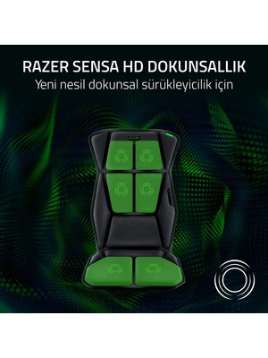 Esranın Dünyası Razer Freyja - Sensa Hd Haptikli Oyun Koltuk Minderi (Hyperspeed Kablosuz ve Bluetooth, Oyun ve Ofis Koltukları Için, Synapse Aracılığıyla Haptik Eq, 101CM x 40CM x 5cm) Siyah