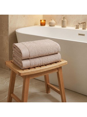 Rani Mobilya Rani Home Banyo Havlusu Seti  Bej BD-6437