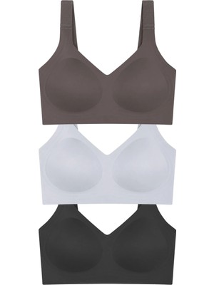 Cottonhill Seamless Bra - Velisse | Lazer Kesim Balensiz Toparlayıcı Minimizer Kadın Sütyen 3'lü Paket