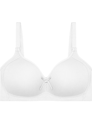 Cottonhill Bra - Celina | Beyaz Balensiz Kaplı Toparlayıcı Minimizer Büyük Beden Kadın Sütyen