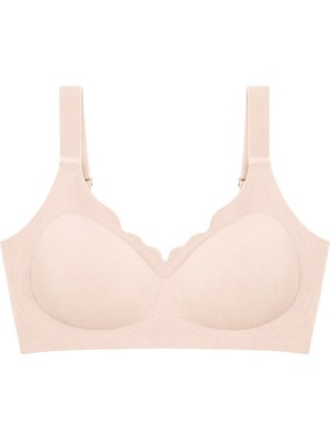 Cottonhill Seamless Bra - Mirena | Ten Lazer Kesim Rib Dokulu Toparlayıcı Balensiz Kadın Sütyen