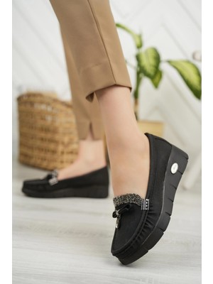 Nesil Shoes Nstar 400 Siyah Kot Anatomik Günlük Kadın Ayakkabı