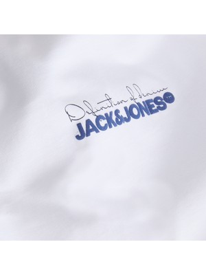 Jack & Jones Erkek Gögüs Baskili Bisiklet Yaka Tisört - Kendrick