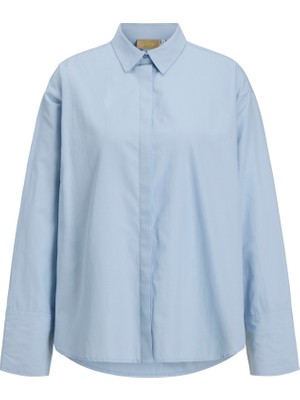 Jack & Jones Kadin Relaxed Fit Uzun Kollu Poplin Gömlek - Caro
