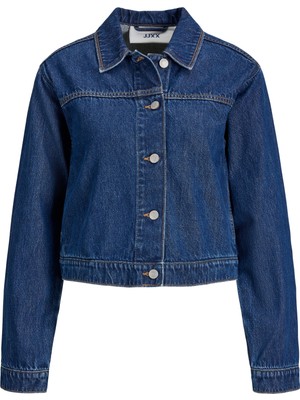 Jack & Jones Kadin Gömlek Yaka Denim Ceket - Norma