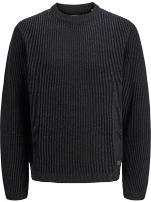 Jack & Jones Erkek Regular Fit Bisiklet Yaka Triko Kazak - Dover