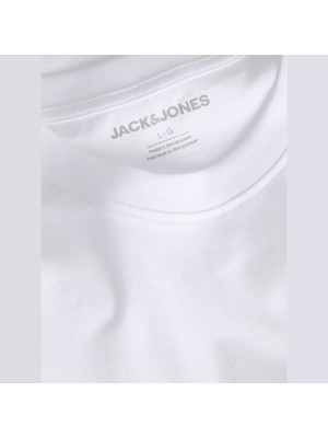 Jack & Jones Erkek Gögüs Baskili Bisiklet Yaka Tisört - Kendrick