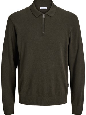 Jack & Jones Erkek Polo Yaka Uzun Kollu Triko Üst - Emil