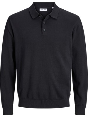 Jack & Jones Erkek Regular Fit Polo Yaka Triko Kazak - Basic