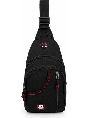 Sanmorris Unisex Spor Çok Bölmeli Çapraz Askılı Body Bag