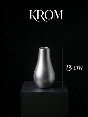Canseb Elegance Premium - 13CM Boyunda - Dekoratif Kuru Çiçek Vazosu - El Boyaması Işçilik