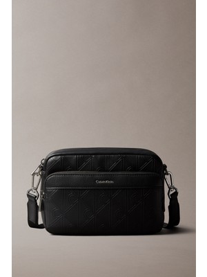 Calvin Klein Emblem Aop Deboss Camera Bag
