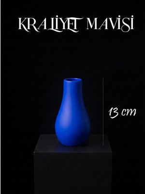 Canseb Elegance Premium - 13CM Boyunda - Dekoratif Kuru Çiçek Vazosu - El Boyaması Işçilik