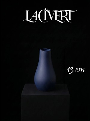 Canseb Elegance Premium - 13CM Boyunda - Dekoratif Kuru Çiçek Vazosu - El Boyaması Işçilik