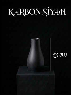 Canseb Elegance Premium - 13CM Boyunda - Dekoratif Kuru Çiçek Vazosu - El Boyaması Işçilik