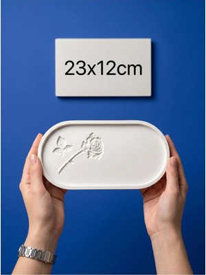 Canseb Elegance Velvet Line Tray - Dekoratif Tepsiler - Sunumluklar - Tabaklar