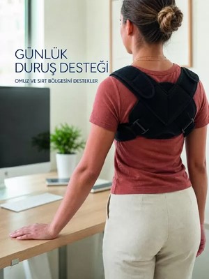 Nemere İthalat Klavikula Korsesi Ayarlanabilir Köprücük Kemiği Omuz ve Sırt Destek Bandajı Nemere Ithalat