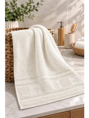 ERFAHOME %100 Organik Bambu Yüz Havlusu 50X90 cm | Yumuşak ve Emici Premium Havlu