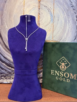 Ensom Gold 14 Ayar Altın Suyolu Damla Set