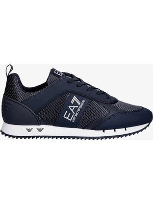 EA7 Unısex Rahat Taban Nefes Alabilen File Detaylı Kartal Motifli Lacivert Sneaker 7X000337 AF18613-MZ844