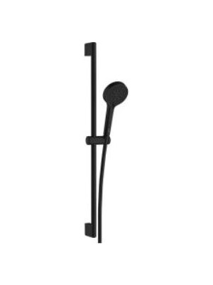 VitrA Artema Base Round A4590836 3f Sürgülü El Duşu Takımı, Mat Siyah