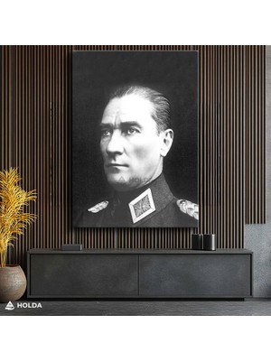 Holda Props Kanvas Tablo Mustafa Kemal Atatürk Resimli Tablo Duvar Dekorasyonu