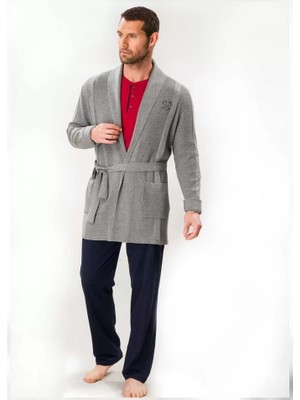 Die Grup D's Damat 03004 5'li Triko Robdöşambr Damat Pijama Seti