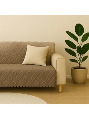 Sycamore Home Premium Şönil Koltuk Örtüsü 175X215 Cm, Kaymaz Jakarlı Dokuma, Yıkanabilir Lük