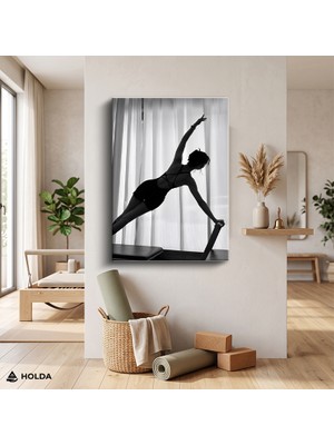 Holda Props Kanvas Tablo Pilates Egzersizi Spor Tablosu Duvar Dekorasyonu
