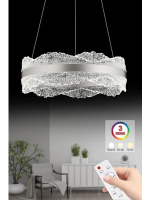 Akgül Nova 40LIK Krom Kumandalı Lüks Salon 3 Renk Ledli