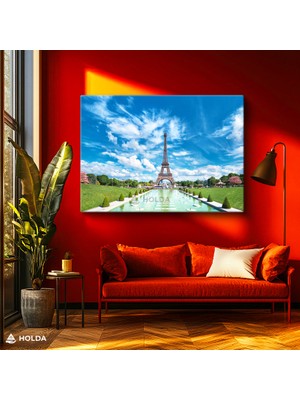 Holda Props Kanvas Tablo Eyfel Kulesi Paris Şehir Mimari Tablo Duvar Dekorasyonu