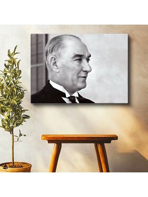 Holda Props Kanvas Tablo Atatürk Portre Tablosu Duvar Dekorasyonu
