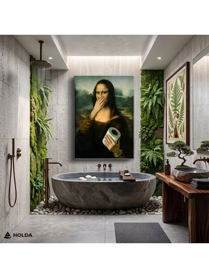 Holda Props Kanvas Tablo Mona Lisa Tuval Kağıdı Sanat Tablosu Duvar Dekorasyonu