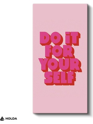 Holda Props Kanvas Tablo Do It For Yourself Yazı Tipografik Tablo Duvar Dekorasyonu
