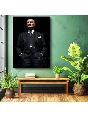 Holda Props Kanvas Tablo Atatürk Portresi Duvar Dekorasyonu