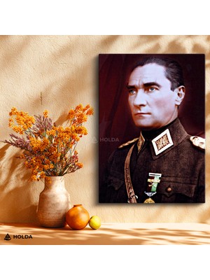 Holda Props Kanvas Tablo Atatürk Portre Atatürk Tablosu Duvar Dekorasyonu