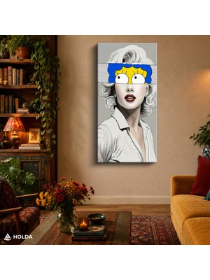 Holda Props Kanvas Tablo Marilyn Monroe Marge Simpson Pop Art Tablo Duvar Dekorasyonu