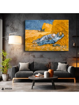 Holda Props Kanvas Tablo Vincent Van Gogh Öğleden Sonra Dinlenme Sanat Tablosu Duvar Dekorasyonu