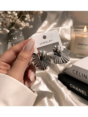 Bymiel Dalga Form Modern Küpe – Şık & Minimal Tasarım (Kararmaz Alerji Yapmaz 316 Çelik)