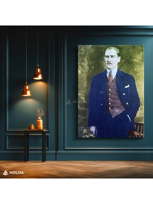 Holda Props Kanvas Tablo Atatürk Portresi Atatürk Tablosu Duvar Dekorasyonu
