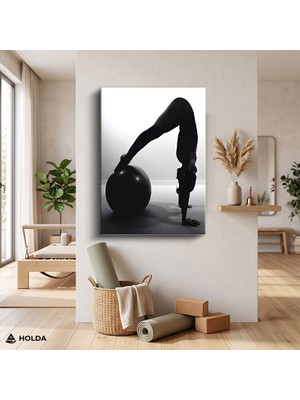 Holda Props Kanvas Tablo Yoga Spor Figür Spor Tablo Duvar Dekorasyonu