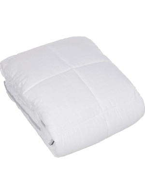 Taç Relax Düz Polyester Yorgan, Beyaz, Tek Kişilik