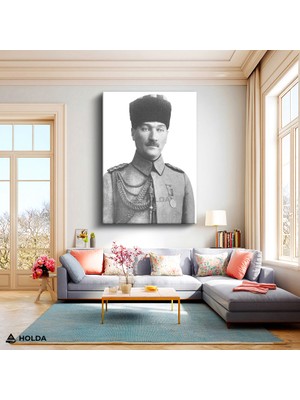 Holda Props Kanvas Tablo Atatürk Portre Atatürk Portresi Duvar Dekorasyonu