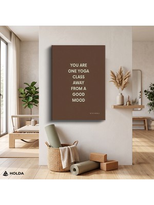 Holda Props Kanvas Tablo Yoga Motivasyon Yazılı Tipografi Tablosu Duvar Dekorasyonu