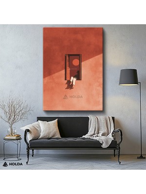 Holda Props Kanvas Tablo Minimalist Pencere Soyut Tablo Duvar Dekorasyonu